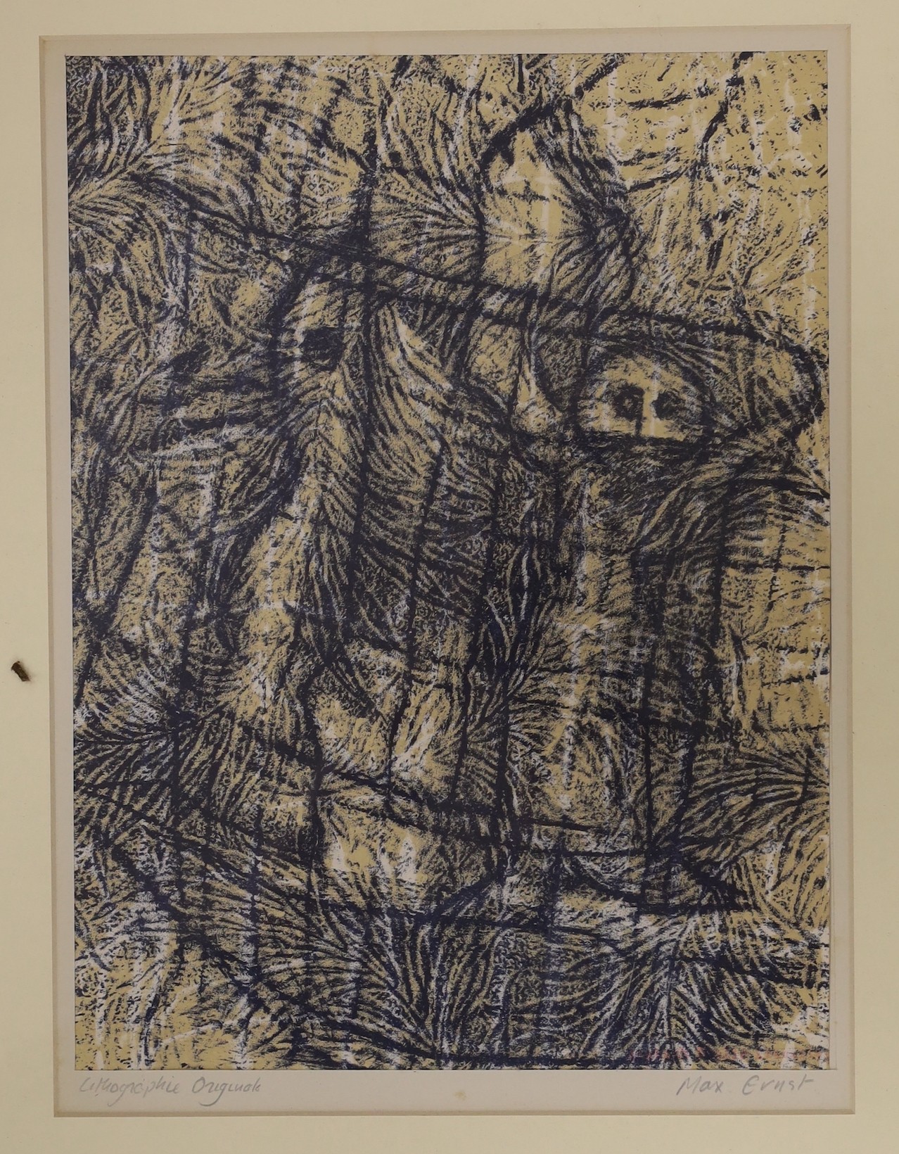 Max Ernst (1891-1976), colour lithograph, Chant d'amour, inscribed on the mount, 30 x 22.5cm